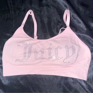 Juicy Couture Light Pink Embellished Bralette